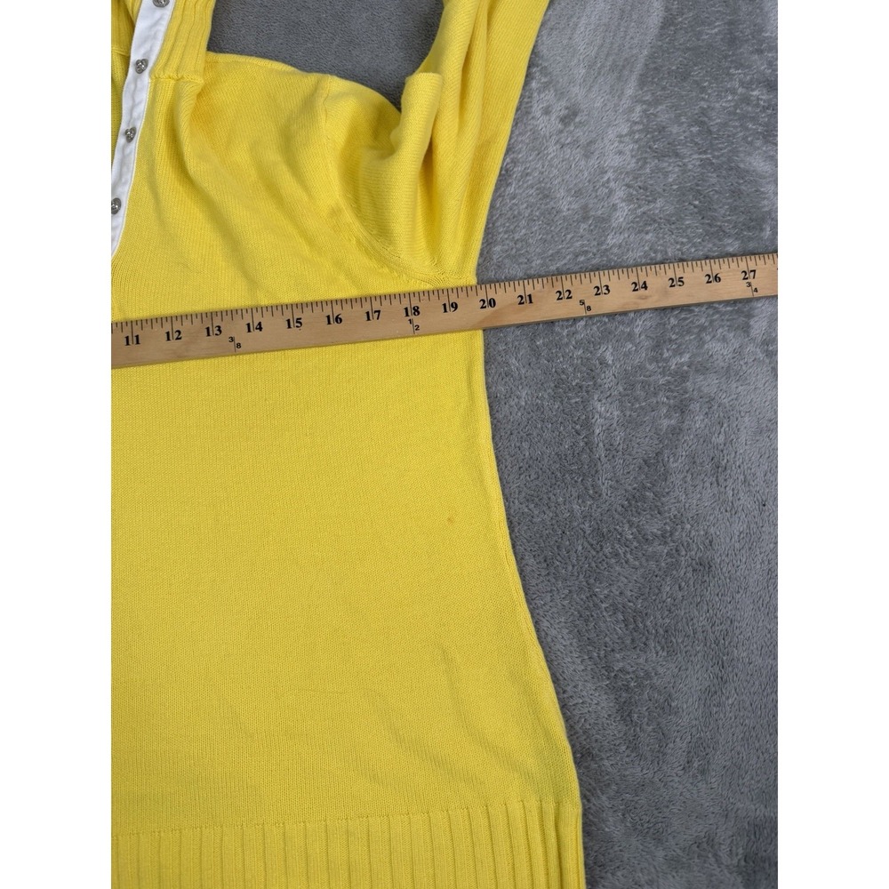 Lauren Ralph Lauren Mock Neck Sweater Women's Size Medium Yellow - Picture 7 of 9